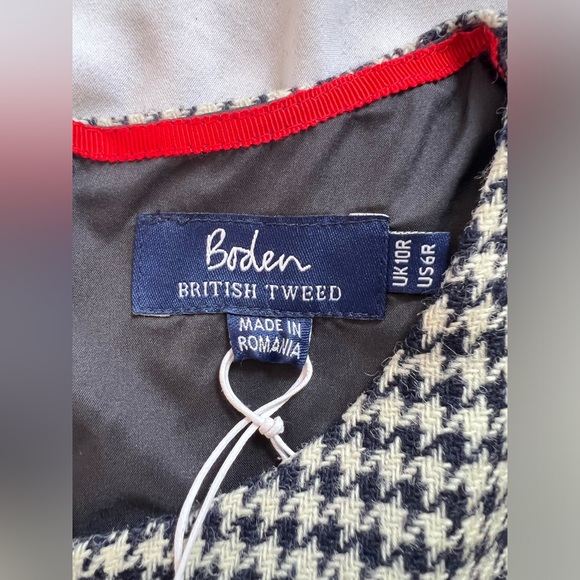 Boden Adelaide British Tweed Dress Puppytooth | US 6R - Picture 7 of 15